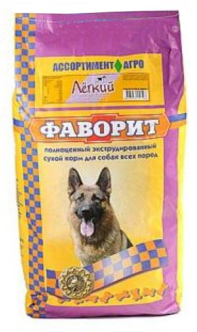 Комбикорм для собак Фаворит Легкий 13 кг.
