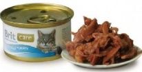 Консервы для кошек Brit Tuna & Turkey 0,08 кг.