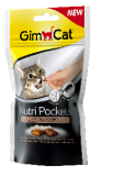 Дополнительный корм для кошек Gimcat Нутри Покетс с птицей и биотином 60 г.